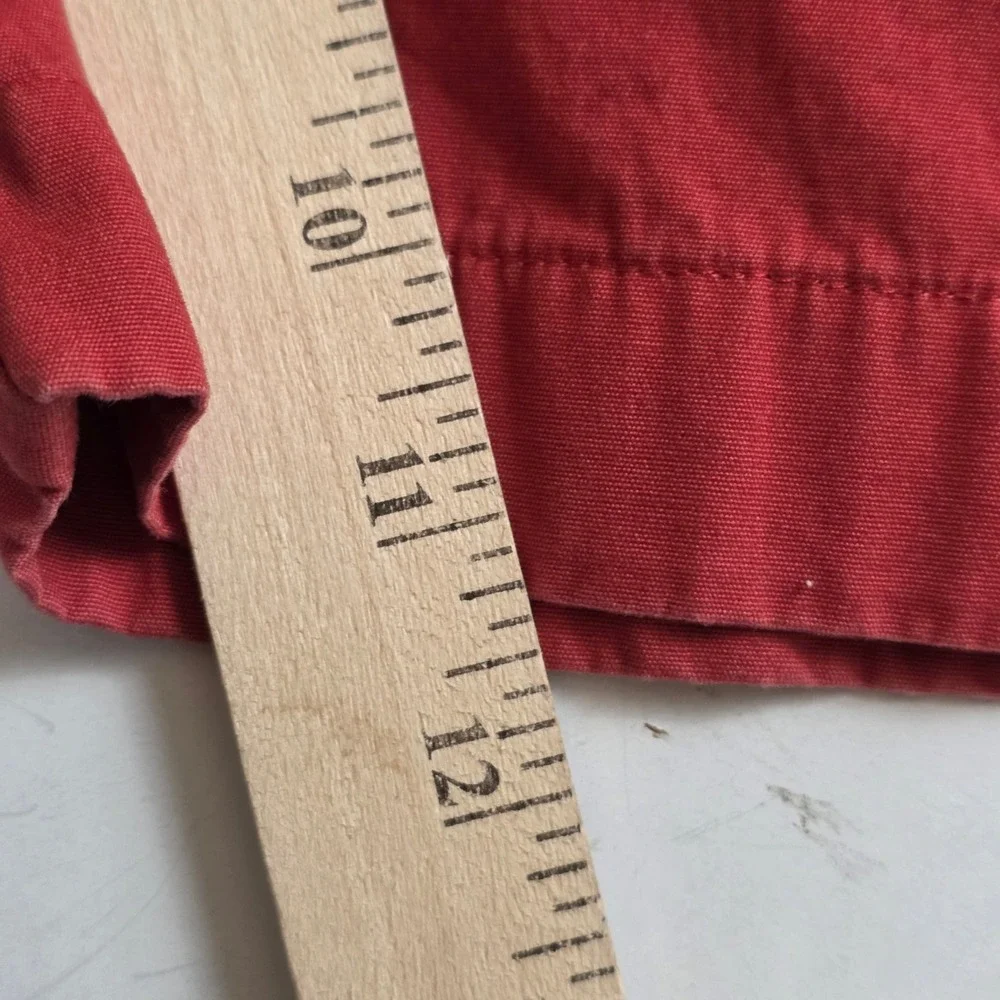 J.Crew Chino Shorts Mens 35 Red Classic Fit Preppy Style Cotton Summer Fashion